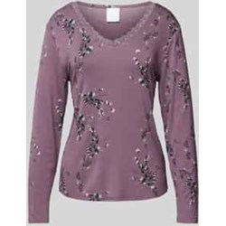 Bluzka damska fioletowa Ccdk Copenhagen w serek jesienna  - zdjęcie produktu