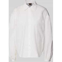 Koszula damska BOSS HUGO z kołnierzykiem z bawełny  - zdjęcie produktu