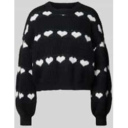 Sweter damski Pieces casualowy z okrągłym dekoltem  - zdjęcie produktu