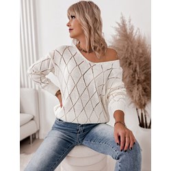 Sweter damski biały Ubra  - zdjęcie produktu