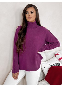 sweter branda fioletowy one size okazja UBRA - kod rabatowy
