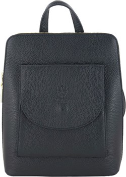 Plecak skórzany / listonoszka - Casual 2w1 - Czarny Barberini`s Barberinis - kod rabatowy