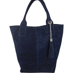 Shopper bag Barberini`s na ramię skórzana  - zdjęcie produktu