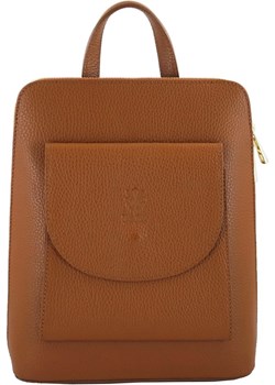 Plecak skórzany / listonoszka - Casual 2w1 - Brązowy jasny Barberini`s Barberinis - kod rabatowy