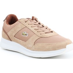 Buty sportowe męskie Lacoste sznurowane różowe skórzane  - zdjęcie produktu