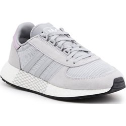 Buty sportowe damskie Adidas płaskie wiązane zamszowe  - zdjęcie produktu