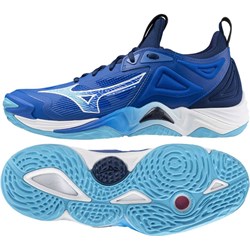 Buty sportowe męskie Mizuno niebieskie wiązane  - zdjęcie produktu