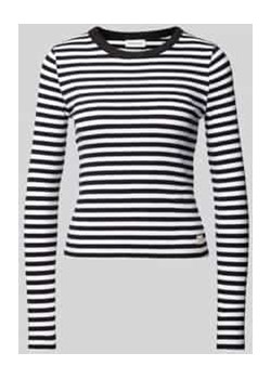 Bluzka z długim rękawem z prążkowaną fakturą okazja Peek&Cloppenburg  - kod rabatowy