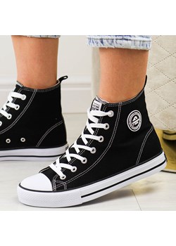 Czarne trampki damskie AMERICAN CLUB 9120 LH70 American Club suzana.pl - kod rabatowy