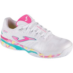 Buty sportowe damskie białe Joma dla tenisistów na płaskiej podeszwie z tkaniny sznurowane  - zdjęcie produktu