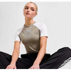 Bluzka damska Adidas z okrągłym dekoltem w sportowym stylu z krótkim rękawem  - zdjęcie produktu