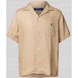 Polo Ralph Lauren koszula męska beżowa z klasycznym kołnierzykiem casualowa  - zdjęcie produktu