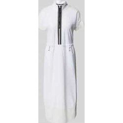 Sukienka biała Marc Cain midi z długimi rękawami  - zdjęcie produktu