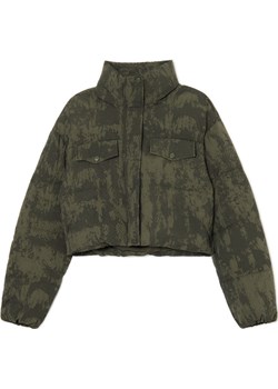 Cropp - Pikowana kurtka puffer moro - zielony Cropp Cropp - kod rabatowy