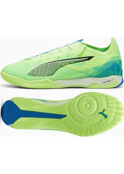 Buty piłkarskie Puma Ultra 5 Pro Court 107888-03 zielone Puma ButyModne.pl - kod rabatowy