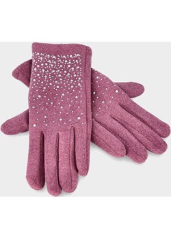 Kaszmirowe rękawiczki damskie z obsługą ekranów - TYMOTEO LOVE R02 FIOLETOWE Tymoteo Love Tymoteo.pl - sklep obuwniczy - kod rabatowy
