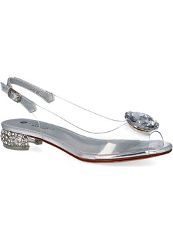 SCAVIOLA G-15 SREBRNE - Sandały silikonowe płaskie  Sca'Viola Tymoteo.pl - sklep obuwniczy - kod rabatowy