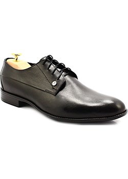 LEADER 344A-459 CZARNE - Buty męskie wizytowe  Iguana Lider wyprzedaż Tymoteo.pl - sklep obuwniczy  - kod rabatowy