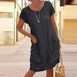 Sukienka Intimica z okrągłym dekoltem mini boho  - zdjęcie produktu