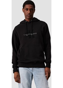 CALVIN KLEIN Czarna męska bluza z haftowanym logo, Rozmiar S Calvin Klein promocyjna cena outfit.pl - kod rabatowy