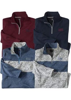 Zestaw 4 swetrów z mikropolaru Sport Mountain Atlas For Men okazja Atlas For Men - kod rabatowy