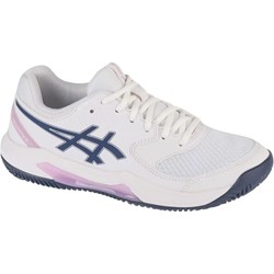 Białe buty sportowe damskie Asics dla tenisistów wiązane  - zdjęcie produktu