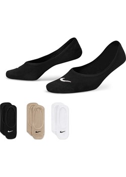 Damskie treningowe skarpety stopki Nike Everyday Lightweight (3 pary) - Nike Nike poland - kod rabatowy