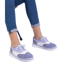 Półbuty damskie casual płaskie sznurowane  - zdjęcie produktu