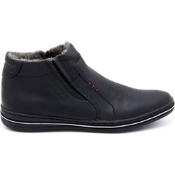 Buty zimowe męskie Polbut ze skóry casual z zamkiem na zimę  - zdjęcie produktu