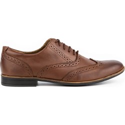 Buty eleganckie męskie Olivier sznurowane brązowe  - zdjęcie produktu
