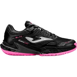 Czarne buty sportowe damskie Joma do tenisa wiązane płaskie  - zdjęcie produktu