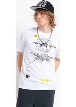 Biały t-shirt z autorską grafiką z przodu, rozmiar - 170, kolor - biały Young Reporter - kod rabatowy