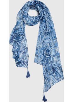 Szal z frędzlami niebieski Moodo.pl - kod rabatowy