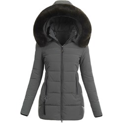 Kurtka damska casual z kapturem krótka  - zdjęcie produktu