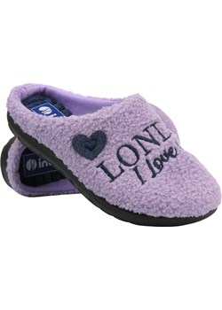 Miękkie kapcie damskie domowe Inblu ET-27, fioletowe Inblu ulubioneobuwie - kod rabatowy