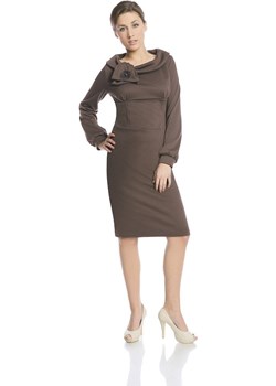 Dress FSU239 DARK CHOCOLATE Fokus fokus.pl - kod rabatowy