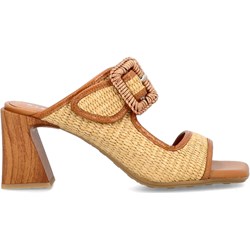 Klapki damskie Hispanitas z klamrą na lato na obcasie  - zdjęcie produktu