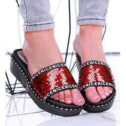 Klapki damskie Pantofelek24 casualowe na platformie  - zdjęcie produktu