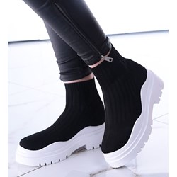 Botki Pantofelek24 na platformie jesienne bez zapięcia casual  - zdjęcie produktu