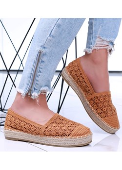 Ażurowe damskie espadryle na platformie Camel /C1-3 15749T188/ Pantofelek24 Pantofelek24.pl - kod rabatowy