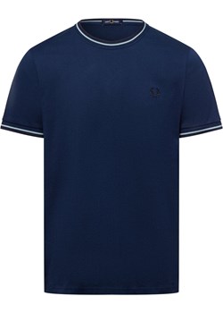 Fred Perry T-shirt męski Mężczyźni Bawełna granatowy jednolity Fred Perry wyprzedaż vangraaf - kod rabatowy