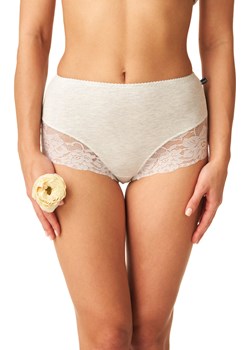 Klasyczne melanżowe majtki z podwyższonym stanem i koronką  2 szt. - S popielaty Key PH KEY Sp. z o.o.  - kod rabatowy