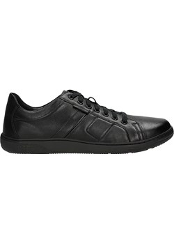 Wojas Granatowe Skórzane Sneakersy Męskie Wojas wyprzedaż Wojas - kod rabatowy