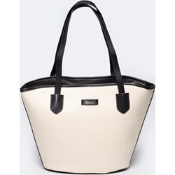 Shopper bag BIG STAR na ramię wakacyjna beżowa  - zdjęcie produktu