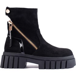 Botki Shelovet casualowe jesienne z zamszu  - zdjęcie produktu