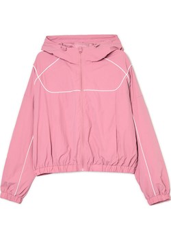 Cropp - Lekka różowa kurtka z kapturem - różowy Cropp Cropp - kod rabatowy