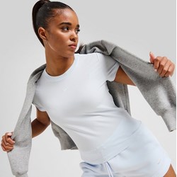 Bluzka damska Nike biała z długimi rękawami z okrągłym dekoltem  - zdjęcie produktu