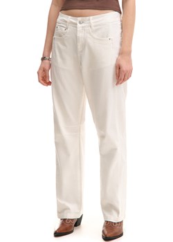 Cropp - Kremowe spodnie straight fit - kremowy Cropp Cropp - kod rabatowy