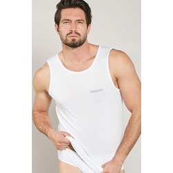 T-shirt męski biały Kappa z krótkim rękawem  - zdjęcie produktu