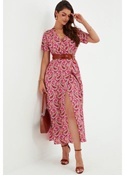 Sukienka maxi w stylu boho krótki rękaw Jacinshop Jacinshop - kod rabatowy